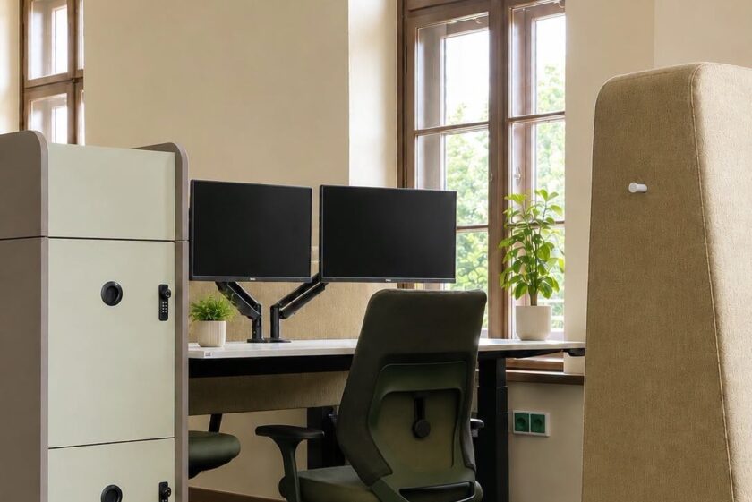 Arbeitsplatz im Coworking